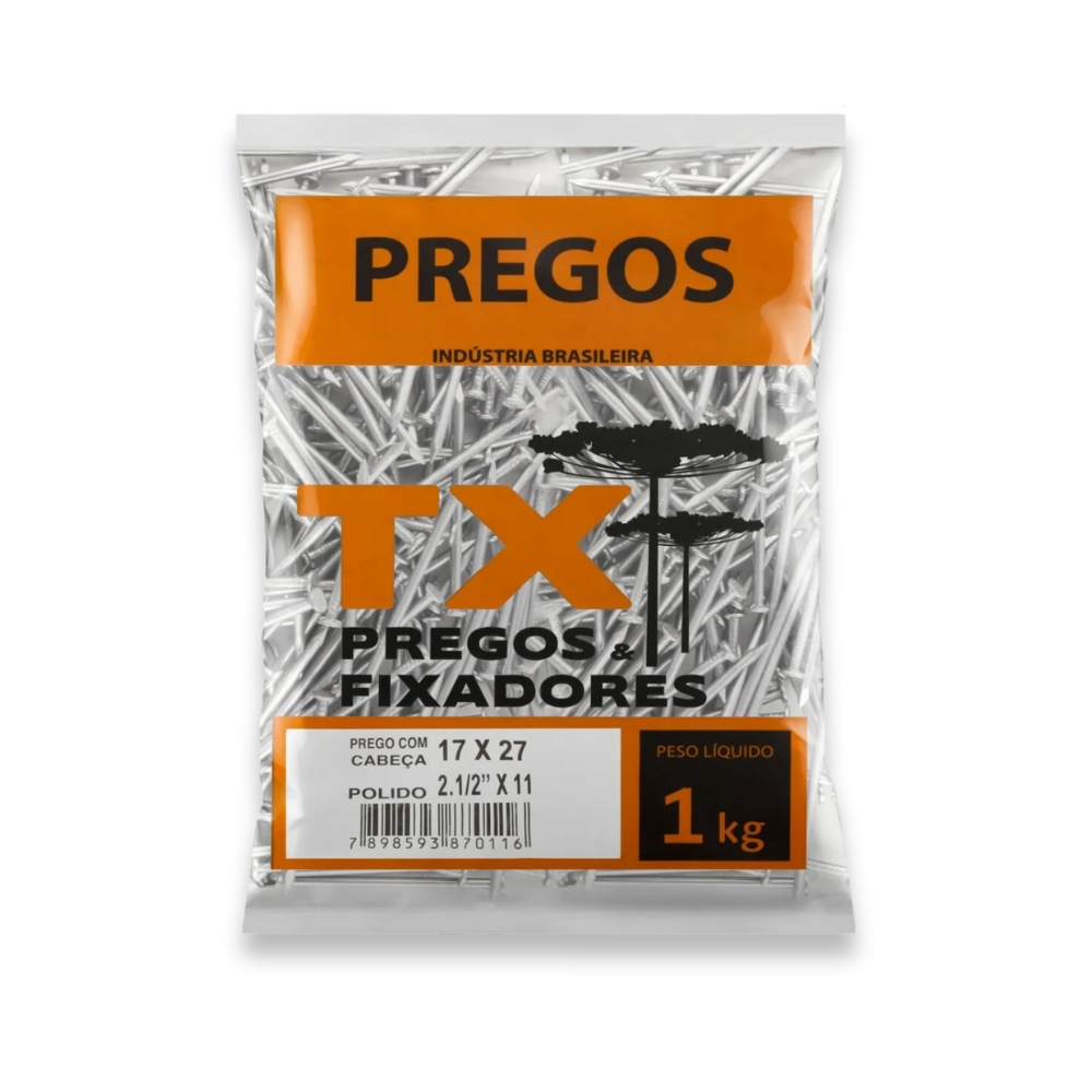 PREGO POLIDO CC 17X27 1KG TX